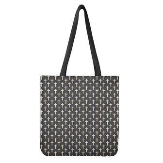 Christian Cross Pattern Print Tote Bag | Newhawaiianshirts