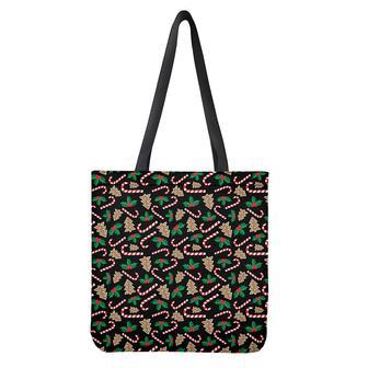 Christmas Cookie And Candy Pattern Print Tote Bag | Newhawaiianshirts UK