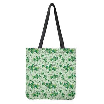 Christmas Ivy Leaf Pattern Print Tote Bag | Newhawaiianshirts DE