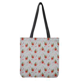 Christmas Winter Holiday Pattern Print Tote Bag | Newhawaiianshirts CA