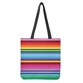 Cinco De Mayo Mexican Stripe Print Tote Bag | Newhawaiianshirts