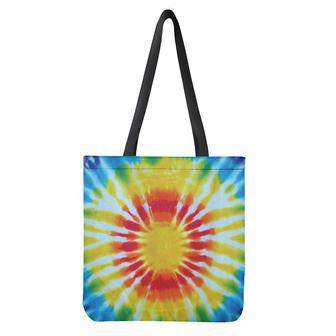 Circle Tie Dye Print Tote Bag | Newhawaiianshirts DE