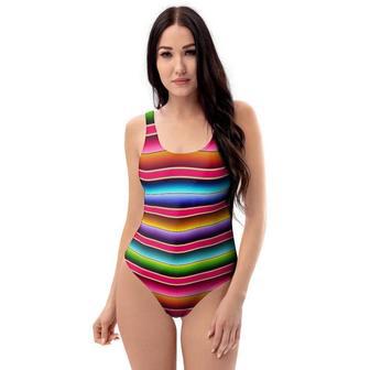 Coloful Mexican Baja One Piece Swimsuite | Newhawaiianshirts DE