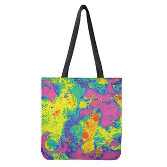 Colorful Acid Melt Print Tote Bag | Newhawaiianshirts UK