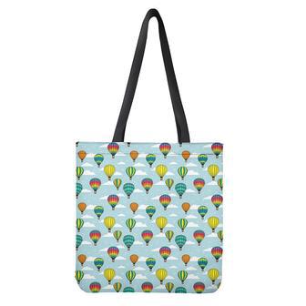 Colorful Air Balloon Pattern Print Tote Bag | Newhawaiianshirts CA