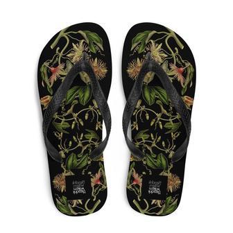 Colorful Botanical Ladies Flip-Flops. | Newhawaiianshirts UK