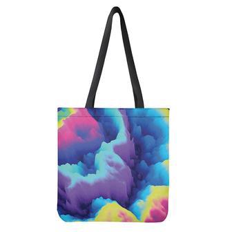 Colorful Cloud Print Tote Bag | Newhawaiianshirts