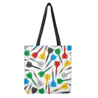 Colorful Darts Pattern Print Tote Bag | Newhawaiianshirts DE