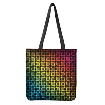 Colorful Disco Lights Pattern Print Tote Bag | Newhawaiianshirts UK