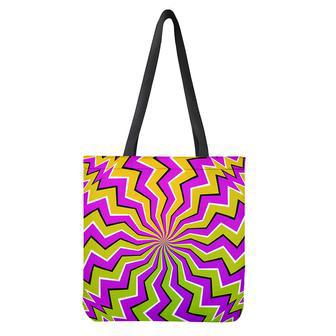 Colorful Dizzy Moving Optical Illusion Tote Bag | Newhawaiianshirts