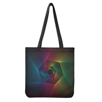 Colorful Edm Geometric Print Tote Bag | Newhawaiianshirts CA