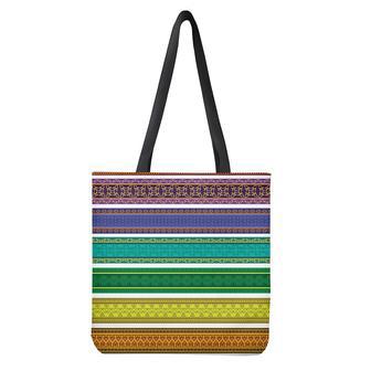 Colorful Ethnic Pattern Print Tote Bag | Newhawaiianshirts AU