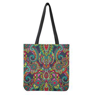 Colorful Floral Mandala Print Tote Bag | Newhawaiianshirts UK