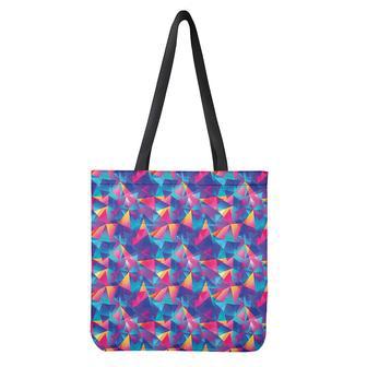 Colorful Geometric Mosaic Print Tote Bag | Newhawaiianshirts DE