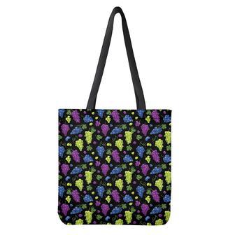 Colorful Grapes Pattern Print Tote Bag | Newhawaiianshirts UK