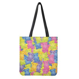 Colorful Gummy Bear Print Tote Bag | Newhawaiianshirts DE