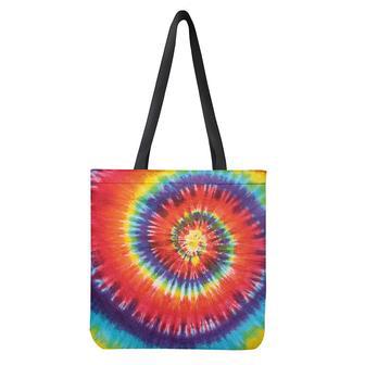 Colorful Hippie Tie Dye Print Tote Bag | Newhawaiianshirts