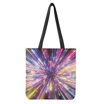 Colorful Hyperspace Print Tote Bag | Newhawaiianshirts