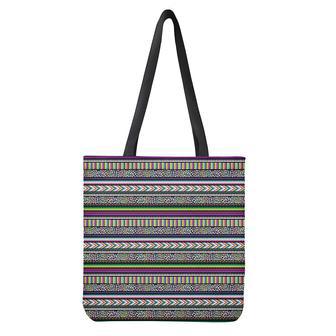 Colorful Leopard Navajo Tribal Print Tote Bag | Newhawaiianshirts CA