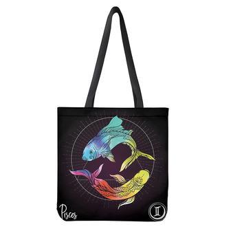 Colorful Pisces Sign Print Tote Bag | Newhawaiianshirts DE