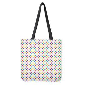 Colorful Polka Dot Pattern Print Tote Bag | Newhawaiianshirts DE