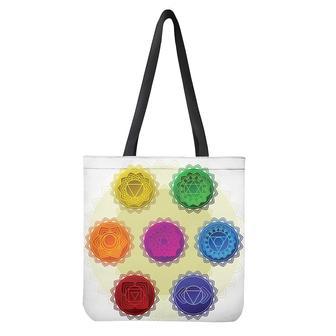 Colorful Seven Chakras Print Tote Bag | Newhawaiianshirts UK