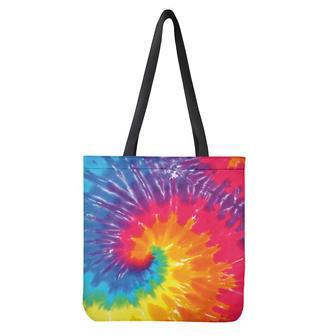 Colorful Spiral Tie Dye Print Tote Bag | Newhawaiianshirts DE