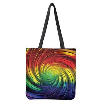 Colorful Swirl Print Tote Bag | Newhawaiianshirts CA