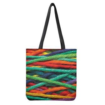 Colorful Yarn Print Tote Bag | Newhawaiianshirts AU