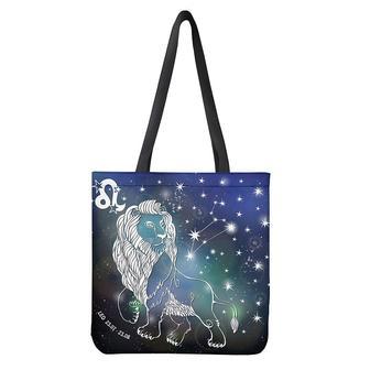 Constellation Of Leo Print Tote Bag | Newhawaiianshirts AU