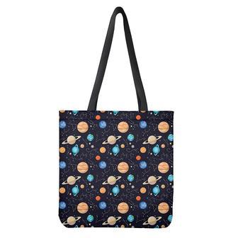 Constellations And Planets Pattern Print Tote Bag | Newhawaiianshirts AU