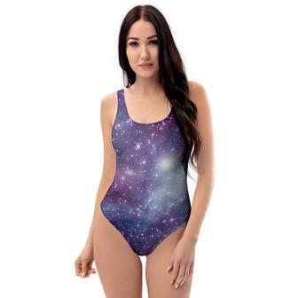 Cosmic Galaxy Space One Piece Swimsuite | Newhawaiianshirts CA