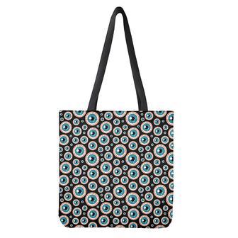 Creepy Eyeball Pattern Print Tote Bag | Newhawaiianshirts