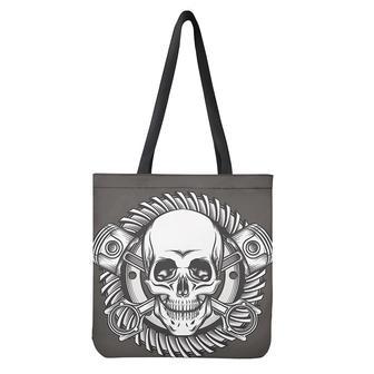 Cross Piston Mechanic Skull Print Tote Bag | Newhawaiianshirts AU