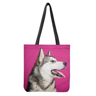 Cute Alaskan Malamute Print Tote Bag | Newhawaiianshirts AU