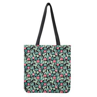 Cute Cactus And Succulent Print Tote Bag | Newhawaiianshirts