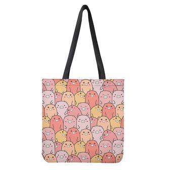 Cute Cartoon Pig Pattern Print Tote Bag | Newhawaiianshirts CA