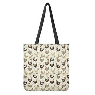 Cute Chicken Pattern Print Tote Bag | Newhawaiianshirts DE