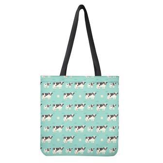 Cute Cow And Baby Cow Pattern Print Tote Bag | Newhawaiianshirts CA