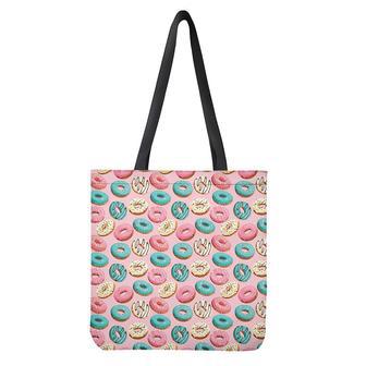 Cute Donut Pattern Print Tote Bag | Newhawaiianshirts