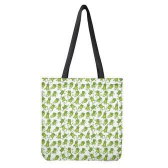 Cute Frog Pattern Print Tote Bag | Newhawaiianshirts CA