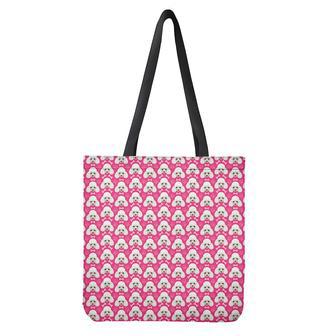 Cute Poodle Pattern Print Tote Bag | Newhawaiianshirts