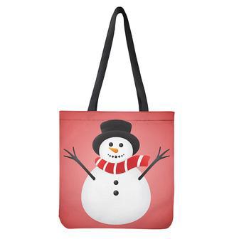 Cute Snowman Print Tote Bag | Newhawaiianshirts