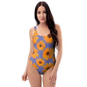 Cute Sunflower One Piece Swimsuite | Newhawaiianshirts CA