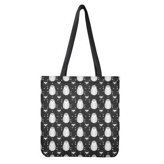 Cute White And Grey Owl Pattern Print Tote Bag | Newhawaiianshirts CA