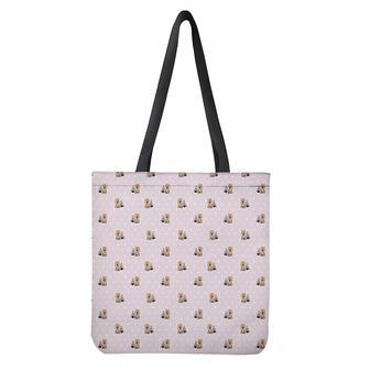 Cute Yorkshire Terrier Pattern Print Tote Bag | Newhawaiianshirts UK