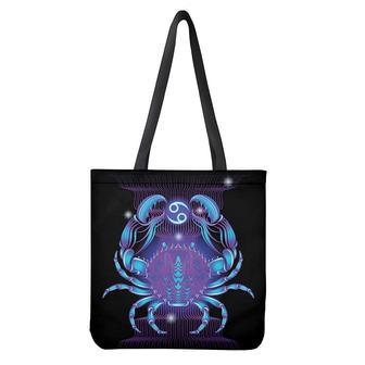 Dark Cancer Zodiac Sign Print Tote Bag | Newhawaiianshirts CA