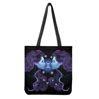 Dark Gemini Zodiac Sign Print Tote Bag | Newhawaiianshirts UK