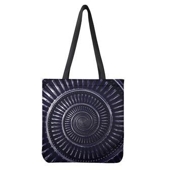 Dark Navy Metal Spiral Print Tote Bag | Newhawaiianshirts