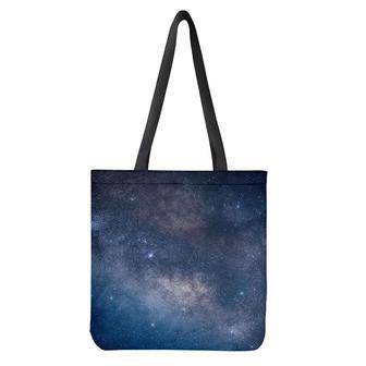 Dark Nebula Universe Galaxy Space Print Tote Bag | Newhawaiianshirts DE